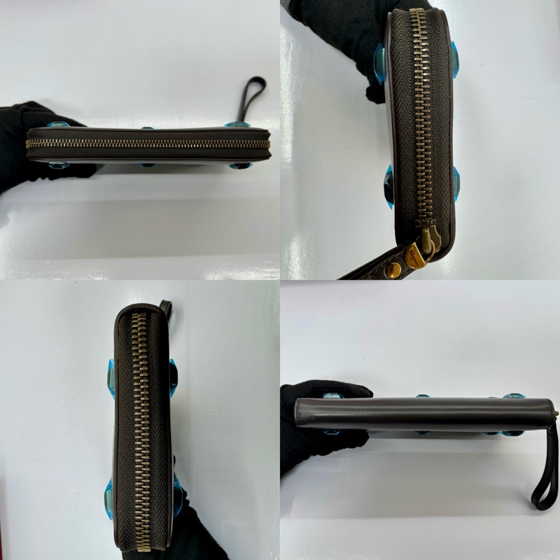 菲拉格慕  FERRAGAMO LEATHER ROUND 皮革拉鍊式長夾-4