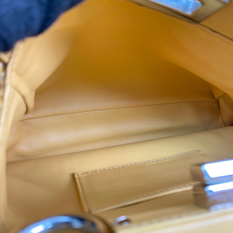 △ Fendi 芬迪 Yellow Shearling Mini Peekaboo 2 Way Bag 8BN244 黃色羊毛兩用袋 - 267001664-13