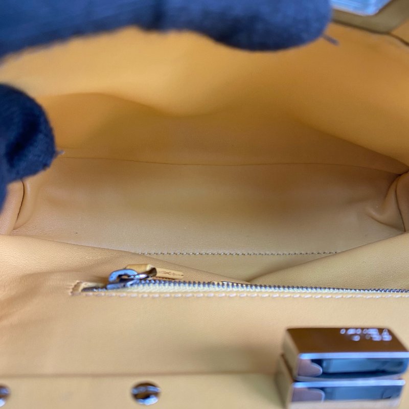 △ Fendi 芬迪 Yellow Shearling Mini Peekaboo 2 Way Bag 8BN244 黃色羊毛兩用袋 - 267001664-14