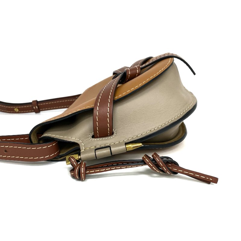 ☆ Loewe 羅意威 Brown Beige Calfskin Gate Shoulder Bag 啡色淺啡色小牛皮肩背袋 - 267001563-4