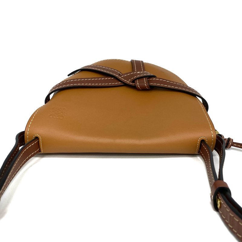 ☆ Loewe 羅意威 Brown Beige Calfskin Gate Shoulder Bag 啡色淺啡色小牛皮肩背袋 - 267001563-6