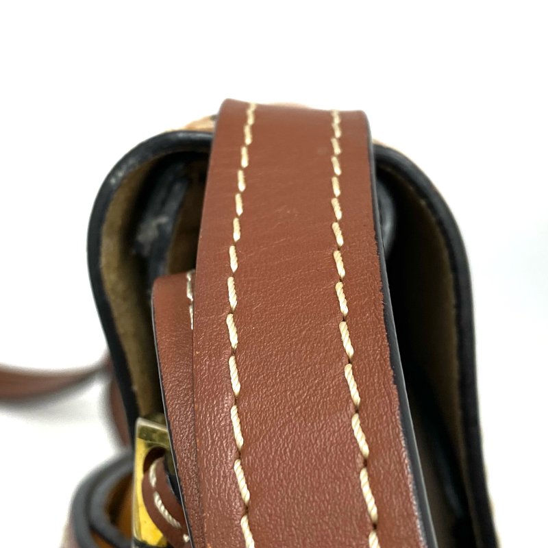☆ Loewe 羅意威 Brown Beige Calfskin Gate Shoulder Bag 啡色淺啡色小牛皮肩背袋 - 267001563-8