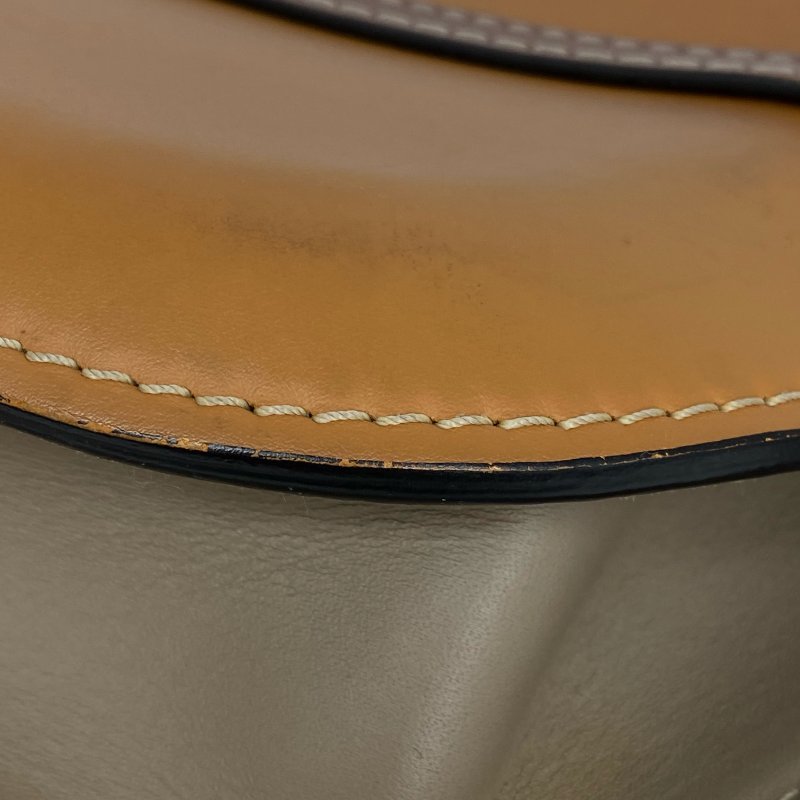 ☆ Loewe 羅意威 Brown Beige Calfskin Gate Shoulder Bag 啡色淺啡色小牛皮肩背袋 - 267001563-13