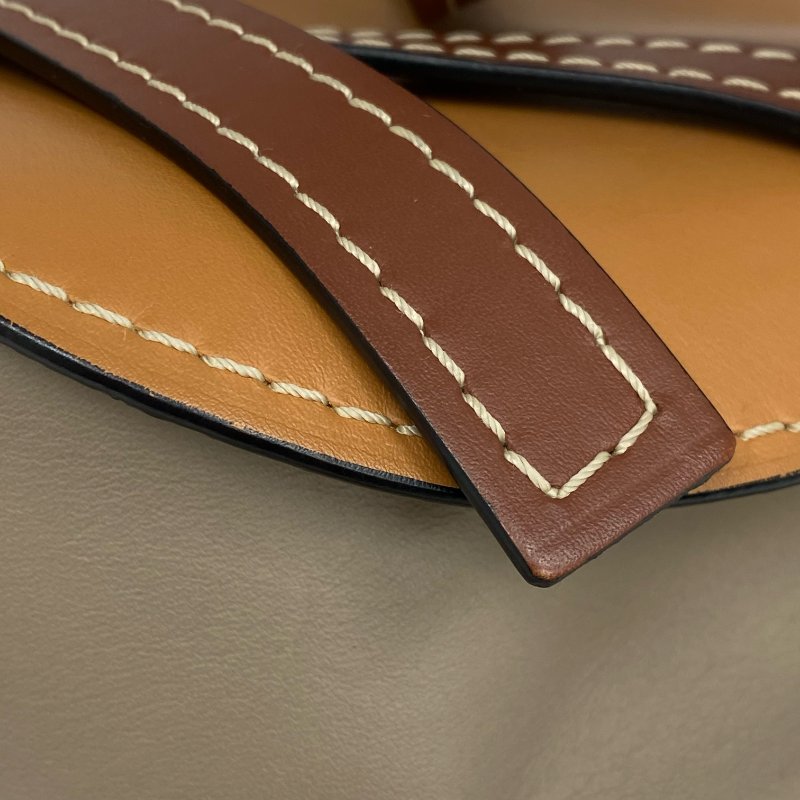 ☆ Loewe 羅意威 Brown Beige Calfskin Gate Shoulder Bag 啡色淺啡色小牛皮肩背袋 - 267001563-14