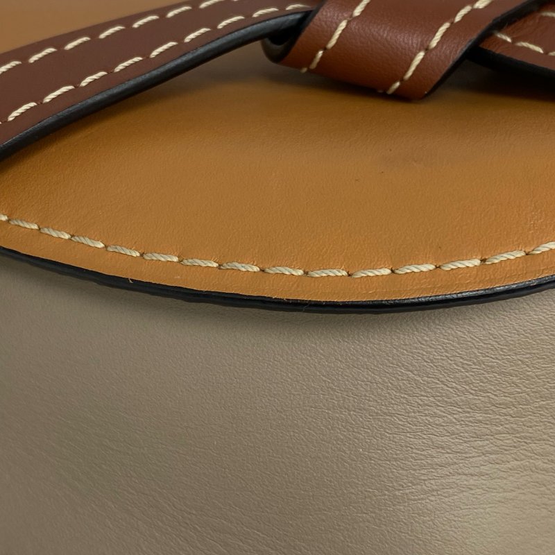 ☆ Loewe 羅意威 Brown Beige Calfskin Gate Shoulder Bag 啡色淺啡色小牛皮肩背袋 - 267001563-15