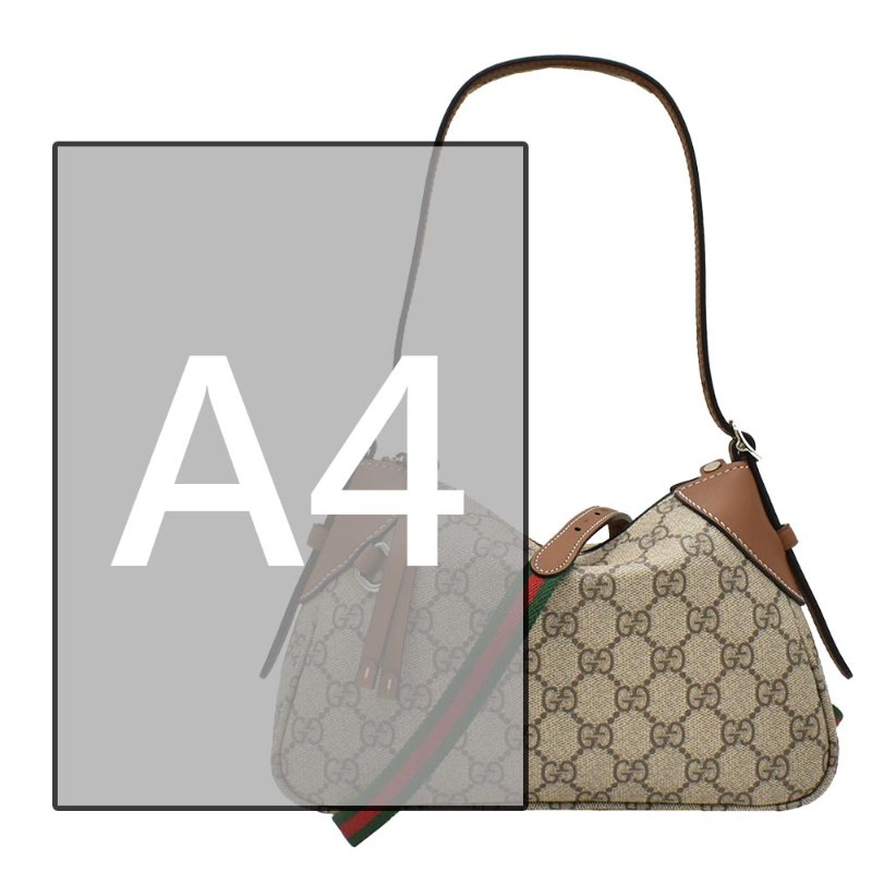 【門市全新現貨】GUCCI GG Emblem 帆布紅綠色織帶斜背包手提包兩用包 (附原廠防塵袋)-4