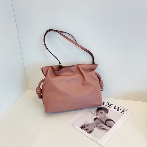 【99新🆕】Loewe Flamenco抽繩福袋包 中號 單肩包