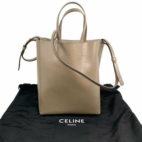☆ Celine 思琳 Brown Calfskin Vertical 2 Way Bag 啡色小牛皮兩用袋 - 267002335
