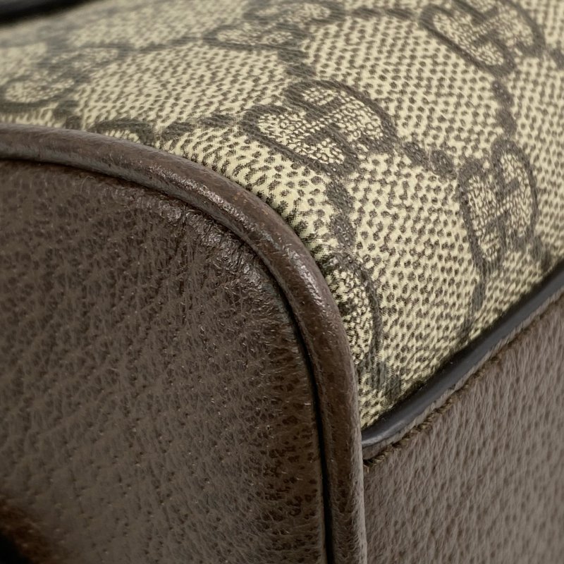 △ Gucci 古馳 Brown Coated Canvas GG Supreme Ophidia Mini 2 Way Bag 724606 啡色塗層帆布經典老花兩用袋 - 267002099-10