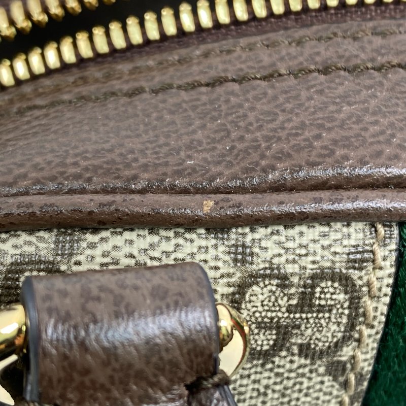 △ Gucci 古馳 Brown Coated Canvas GG Supreme Ophidia Mini 2 Way Bag 724606 啡色塗層帆布經典老花兩用袋 - 267002099-14