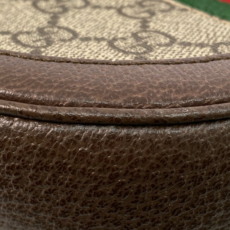 △ Gucci 古馳 Brown Coated Canvas GG Supreme Ophidia Mini Crossbody Bag 757309 啡色塗層帆布經典老花斜背袋 - 267001931-10