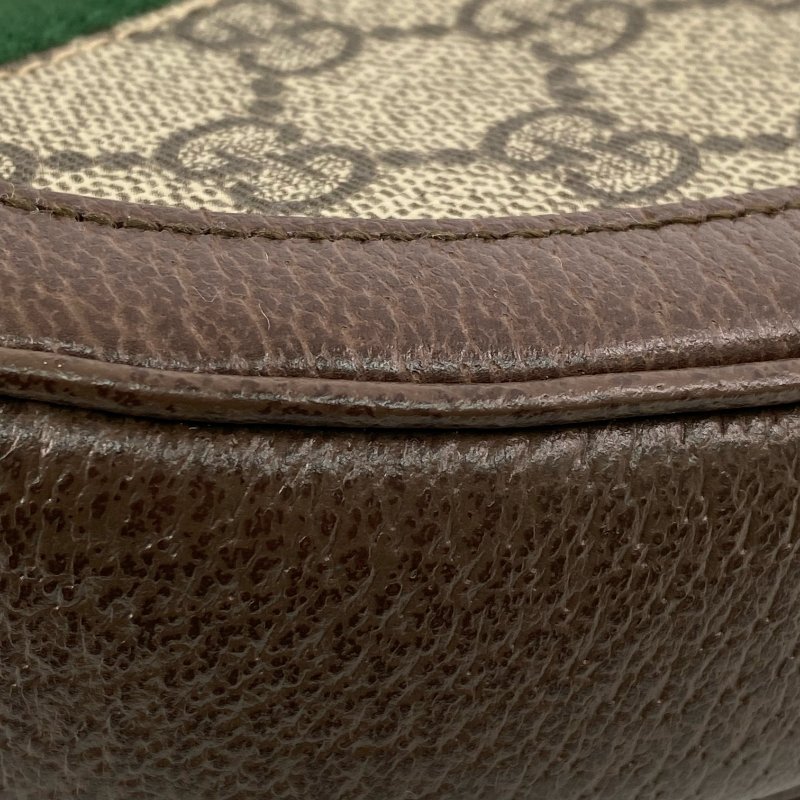 △ Gucci 古馳 Brown Coated Canvas GG Supreme Ophidia Mini Crossbody Bag 757309 啡色塗層帆布經典老花斜背袋 - 267001931-11