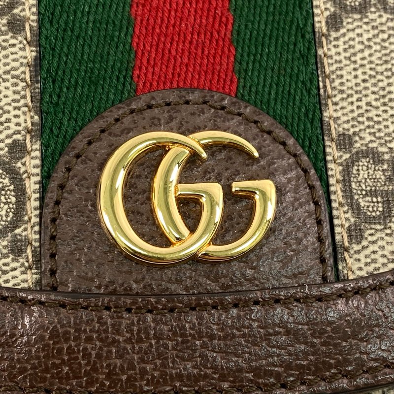 △ Gucci 古馳 Brown Coated Canvas GG Supreme Ophidia Mini Crossbody Bag 757309 啡色塗層帆布經典老花斜背袋 - 267001931-12