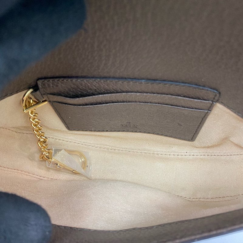 △ Gucci 古馳 Brown Coated Canvas GG Supreme Ophidia Mini Crossbody Bag 757309 啡色塗層帆布經典老花斜背袋 - 267001931-14