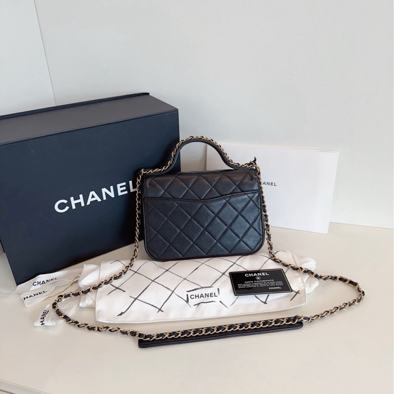 【99新全套🆕】Chanel 黑金19bag系列郵差包 手提斜挎包-1