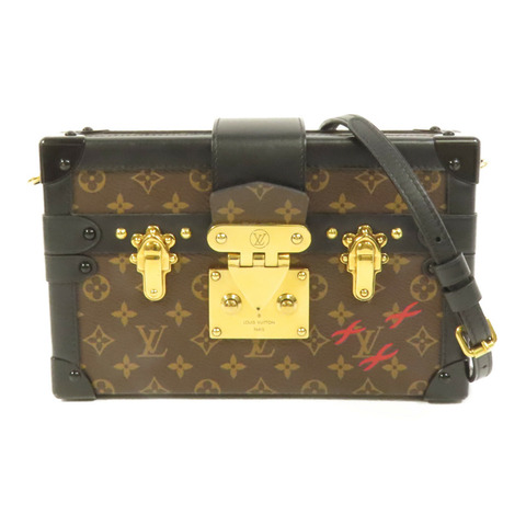 LOUIS VUITTON Monogram Petite Malle金扣肩背袋
