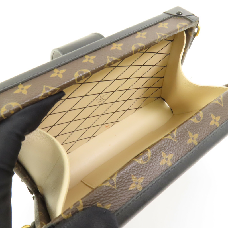 LOUIS VUITTON Monogram Petite Malle金扣肩背袋-7