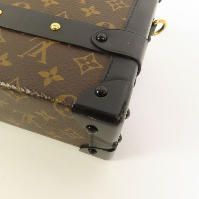 LOUIS VUITTON Monogram Petite Malle金扣肩背袋-11