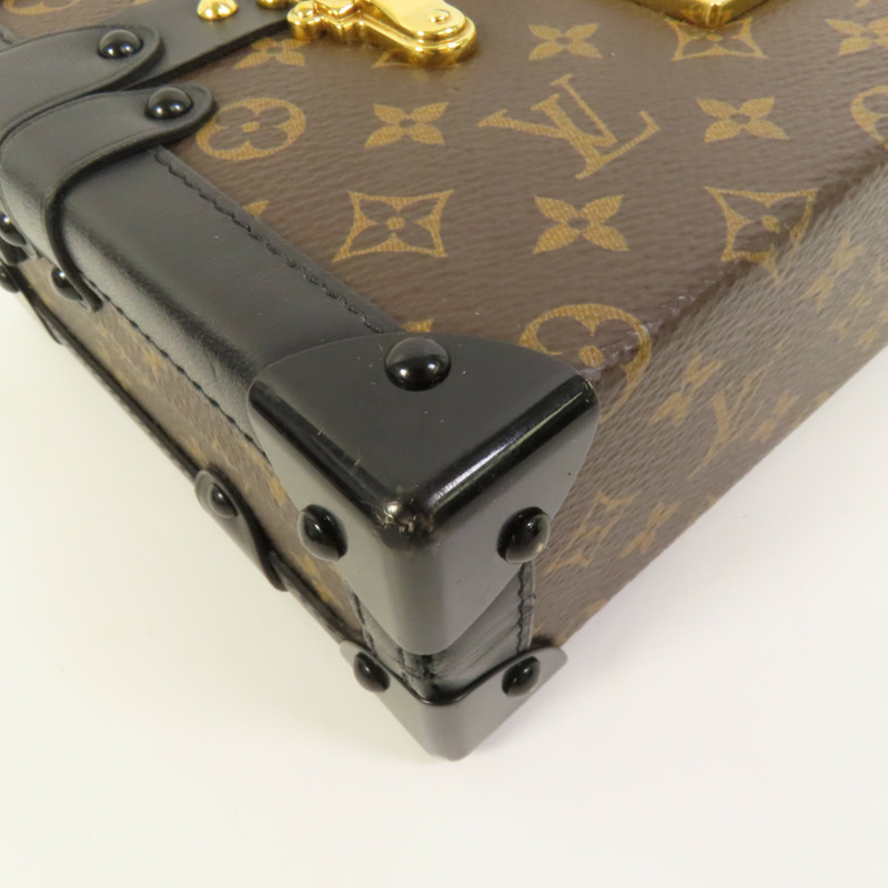 LOUIS VUITTON Monogram Petite Malle金扣肩背袋-13
