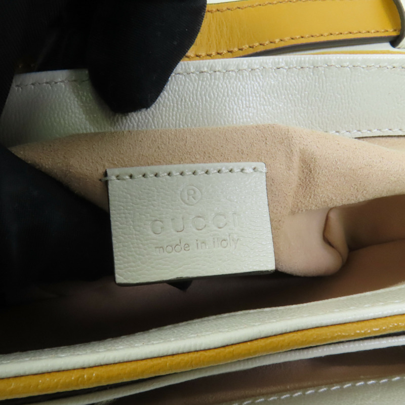 GUCCI 塗層帆布/牛皮皮革Padlock Mini Top Handle Bag金扣手挽肩背兩用袋-9