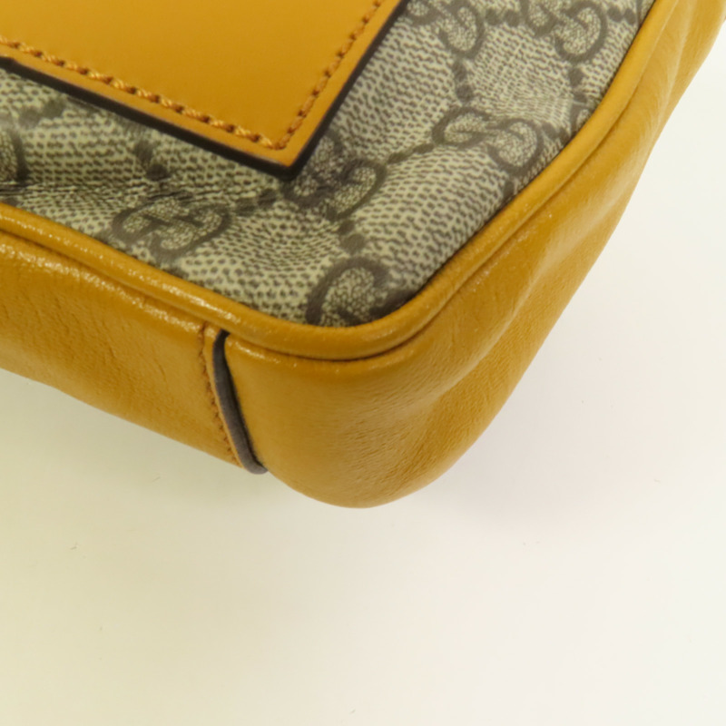 GUCCI 塗層帆布/牛皮皮革Padlock Mini Top Handle Bag金扣手挽肩背兩用袋-15