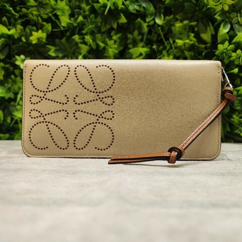 Loewe Anagram Round Zipper Wallet