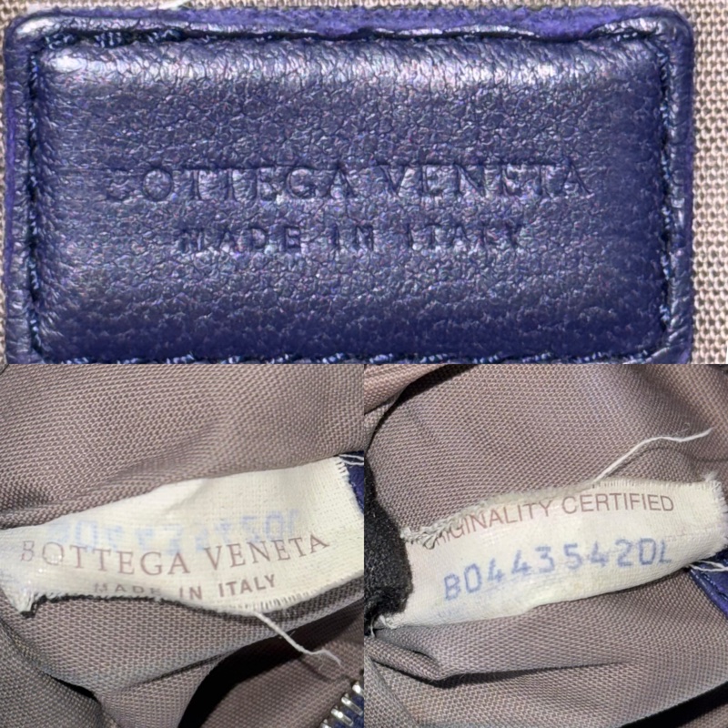 BOTTEGA VENETA 寶緹嘉  藍色編織皮革零錢包 COIN CASE INTRECCIATO-6