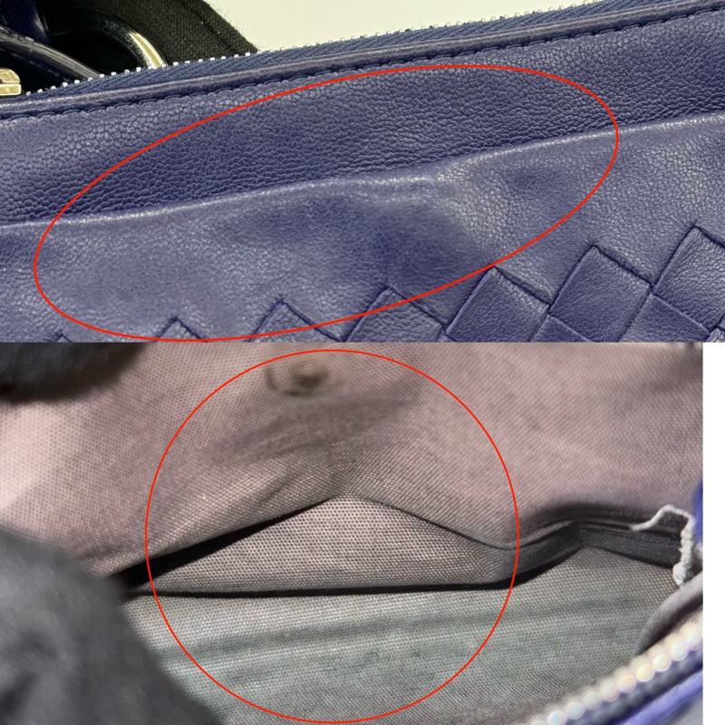 BOTTEGA VENETA 寶緹嘉  藍色編織皮革零錢包 COIN CASE INTRECCIATO-7