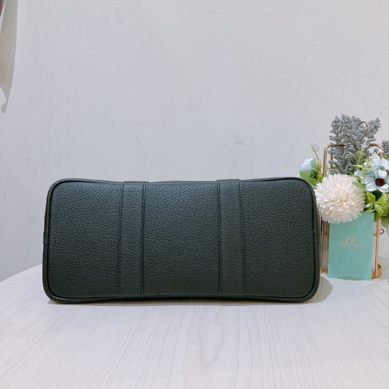 TK1957	愛馬仕  Garden Party 30 Canvas Black X PHW-4