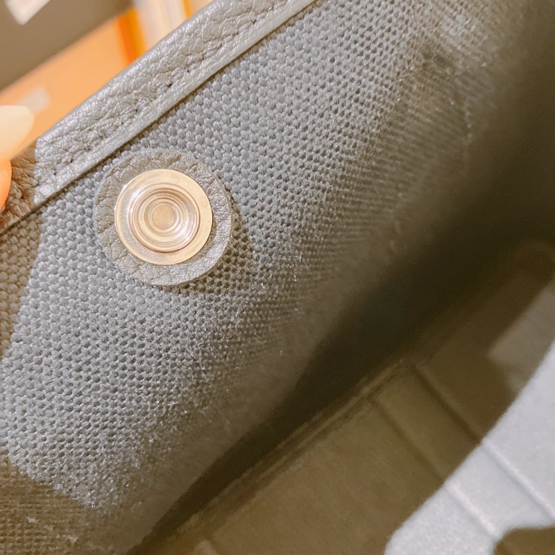 TK1957	愛馬仕  Garden Party 30 Canvas Black X PHW-20