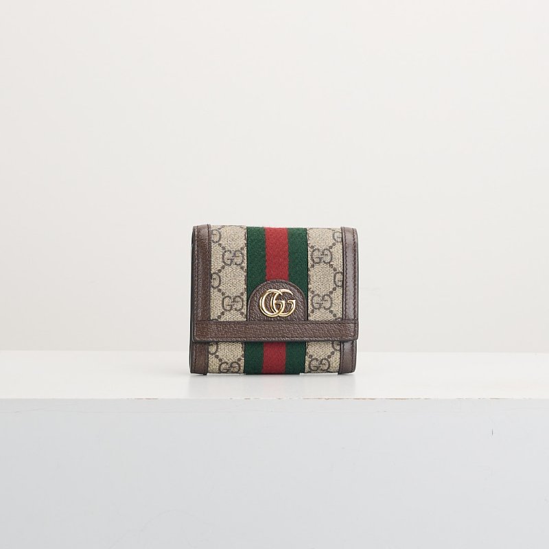 二手Gucci Ophidia 兩折短夾-0