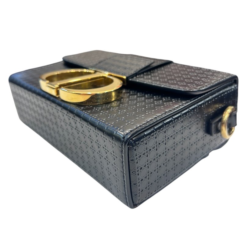 DIOR黑色金皮千鳥紋蒙田30斜背包-5