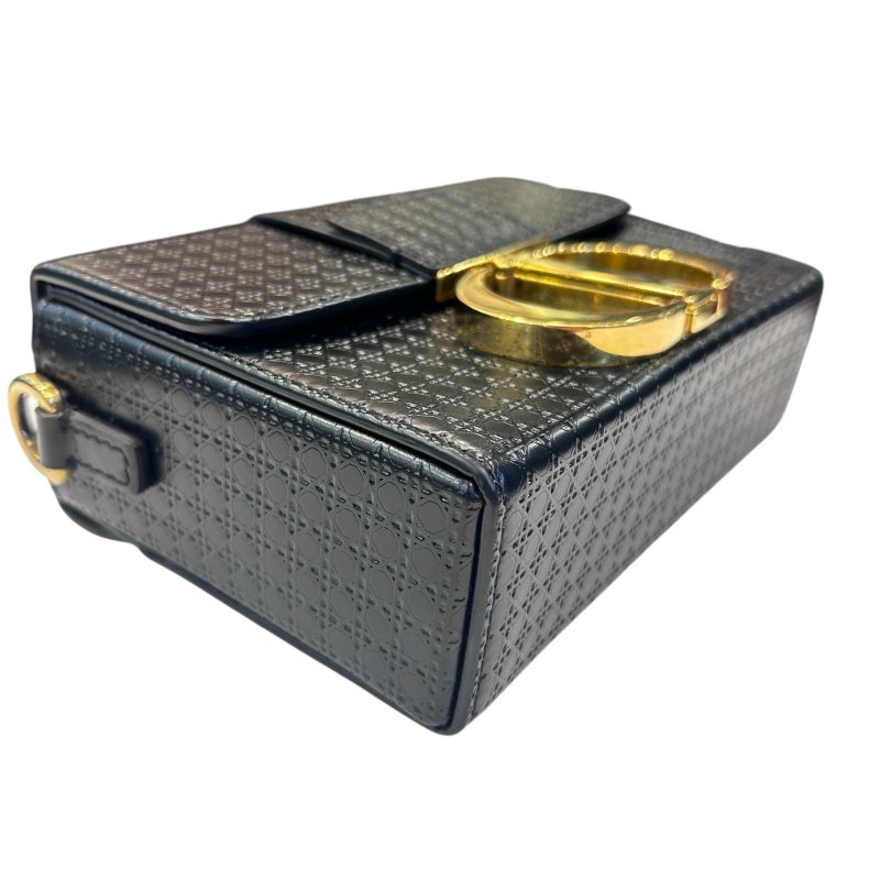 DIOR黑色金皮千鳥紋蒙田30斜背包-6