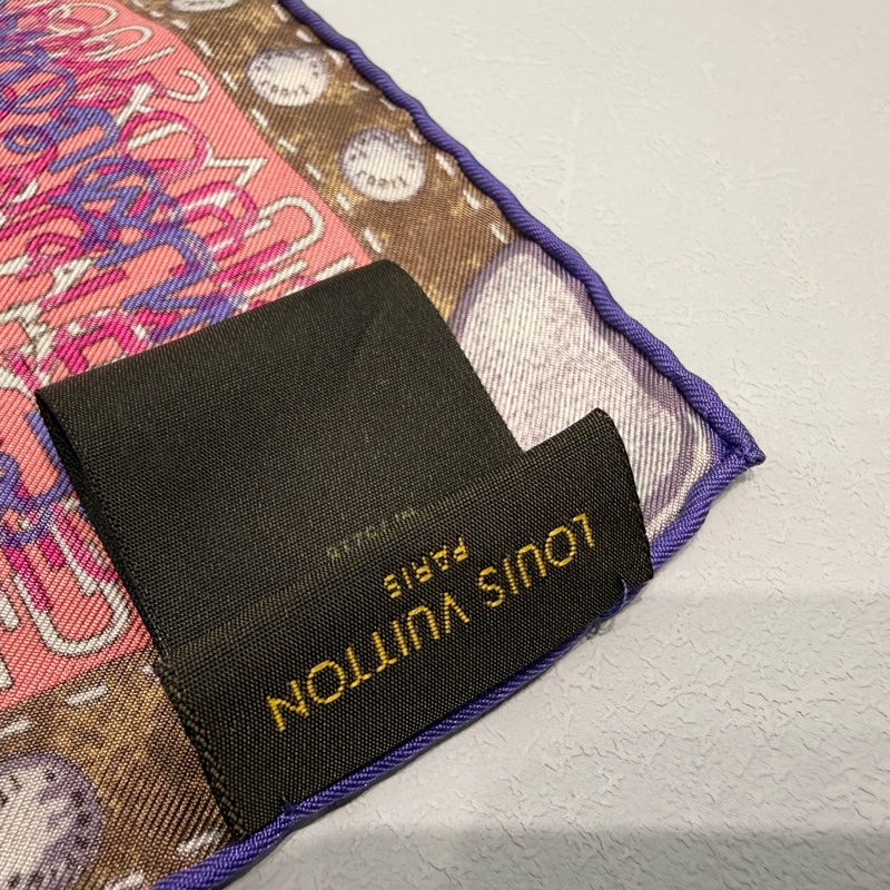 LV紫羅蘭世界地圖真絲圍巾M75218-9