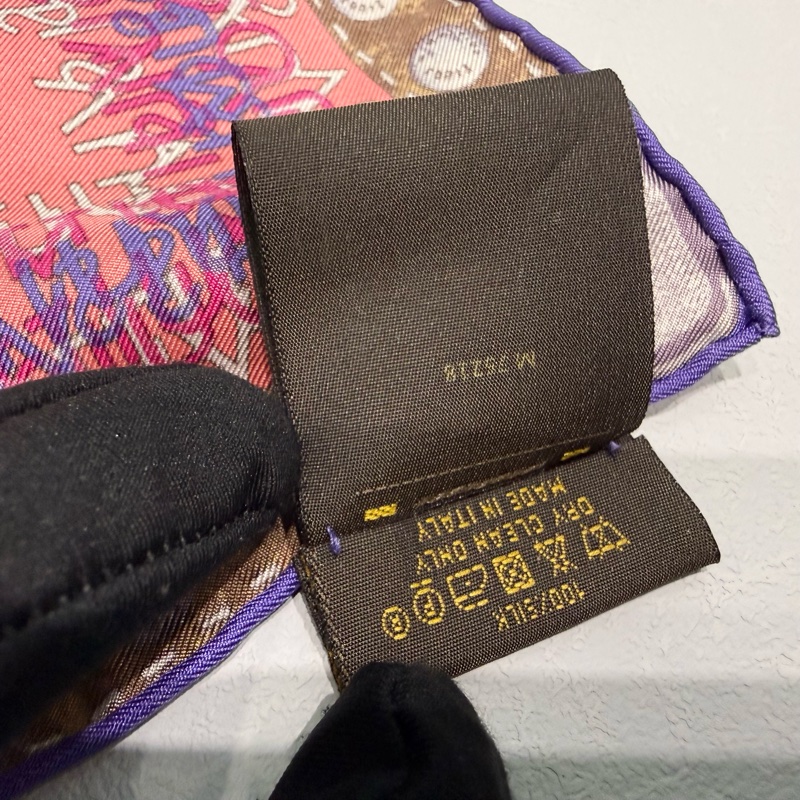 LV紫羅蘭世界地圖真絲圍巾M75218-12