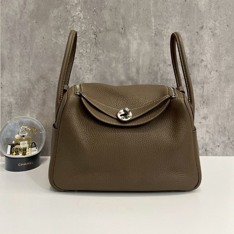 Hermes Lindy 26 大象灰 銀釦 D刻TC皮 99新-0