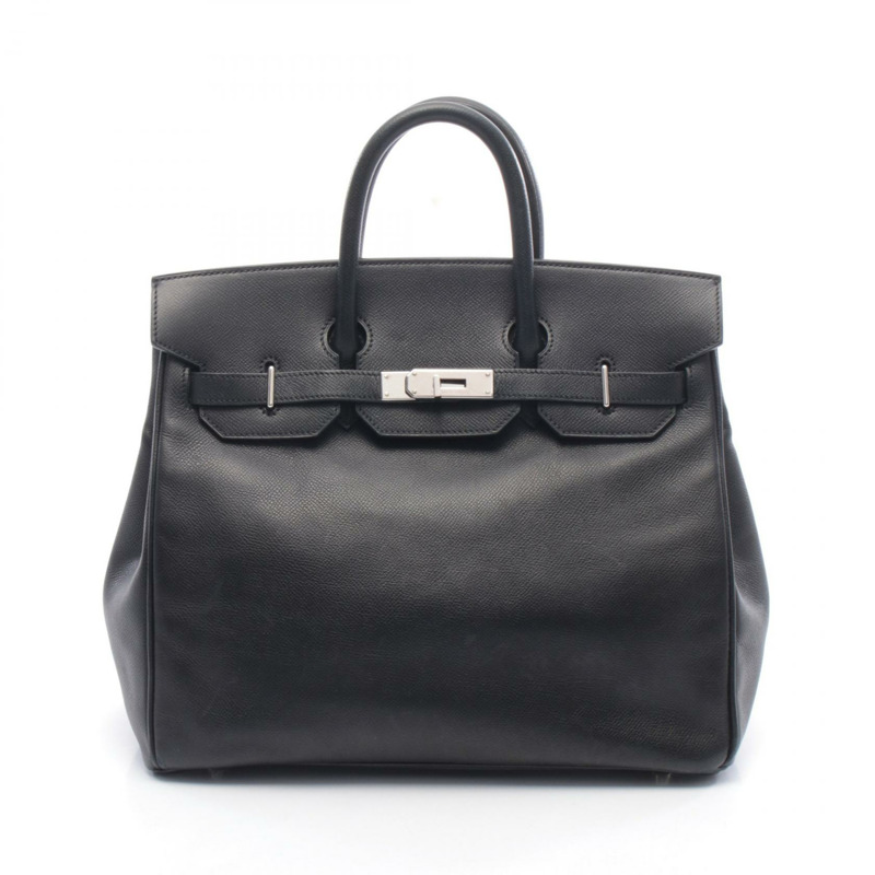 愛馬仕 Haut a courroies 32 手提包 K Epsom 皮革 黑色 二手 女士 SHW-0