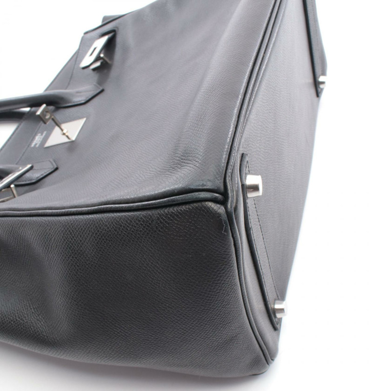 愛馬仕 Haut a courroies 32 手提包 K Epsom 皮革 黑色 二手 女士 SHW-7