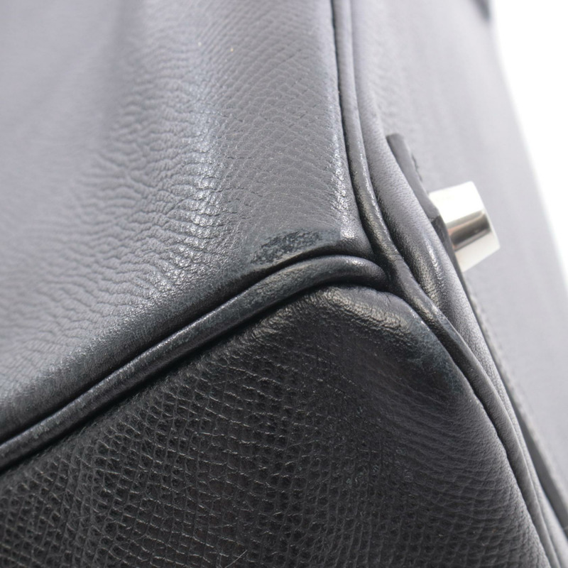 愛馬仕 Haut a courroies 32 手提包 K Epsom 皮革 黑色 二手 女士 SHW-11