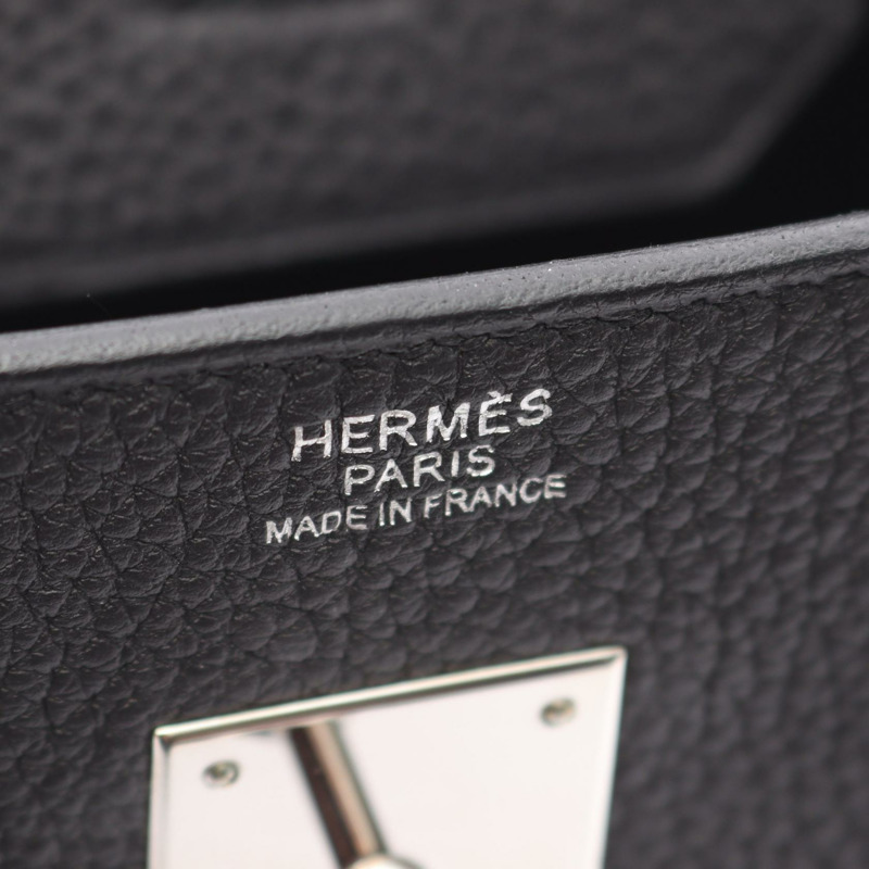愛馬仕 Birkin 30 手提包，Togo 皮革，黑色，SHW，二手，女士款-3