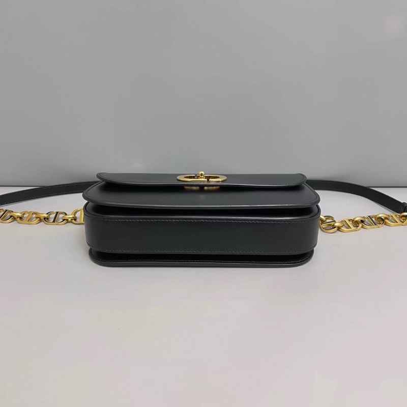 Dior迪奧 新款蒙田30 黑金全皮包-3