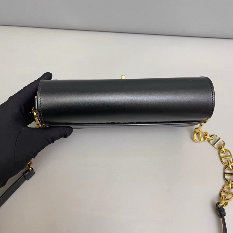 Dior迪奧 新款蒙田30 黑金全皮包-4