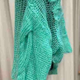 Loewe超級美的蘋果綠色毛衣-1