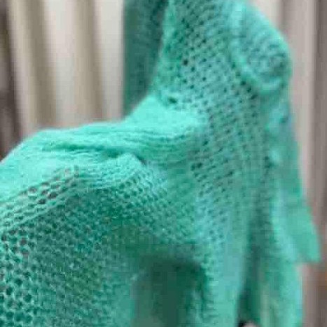 Loewe超級美的蘋果綠色毛衣-3