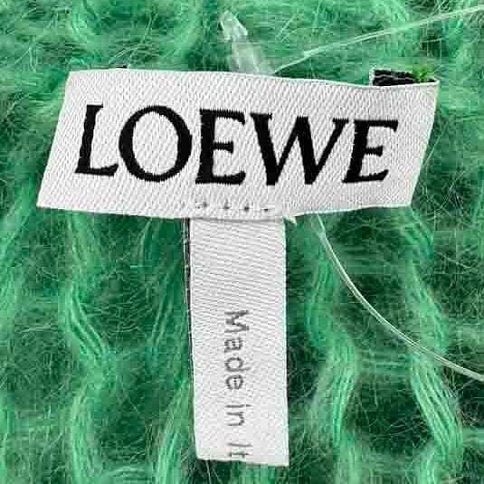 Loewe超級美的蘋果綠色毛衣-4