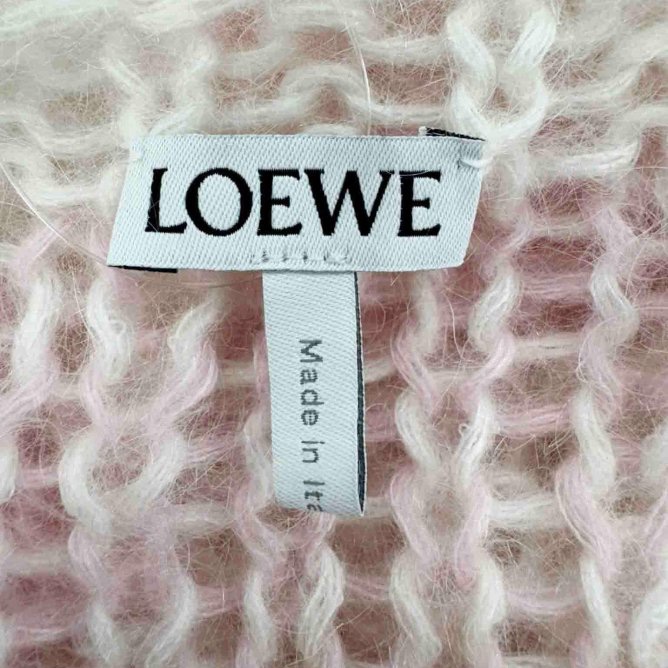 Loewe柔美的LOGO粉色毛衣-3