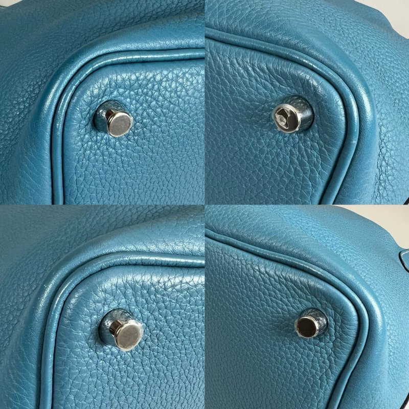 HERMES □N刻 牛仔藍PICOTIN 18 菜籃子包-11