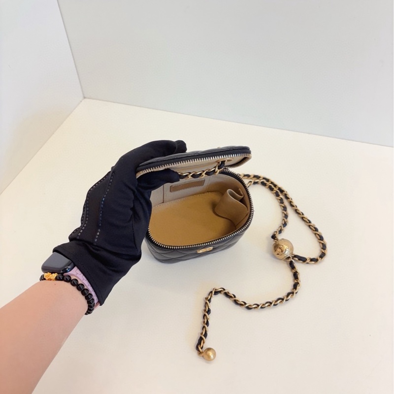【99新🆕】Chanel 黑金金球鏈條盒子包 斜挎包-5