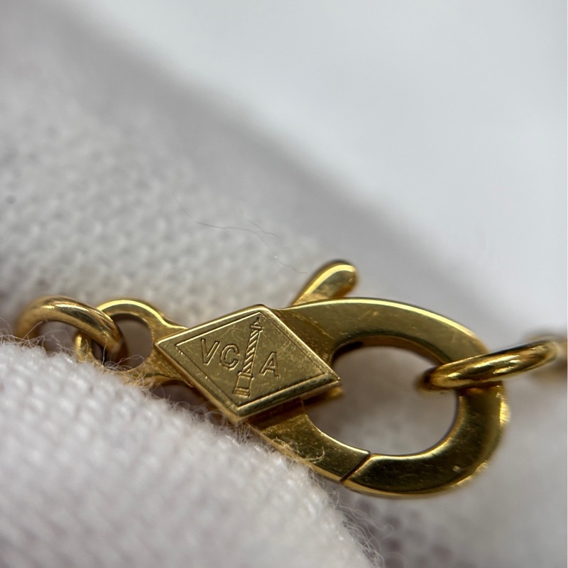 【大全套】 VCA 18年聖誕限定 金貝母中花項鍊-5