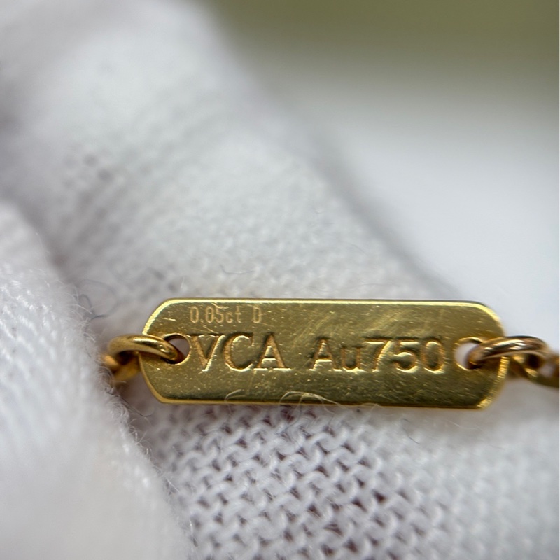 【大全套】 VCA 18年聖誕限定 金貝母中花項鍊-6